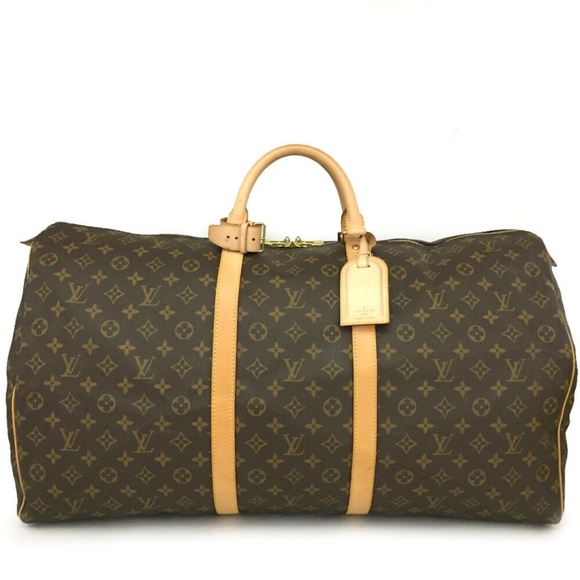 Louis Vuitton Handbags - Like-NEW Louis Vuitton Monogram Keepall 60 Travel Bag +Luggage Tag +Lock/Key +++